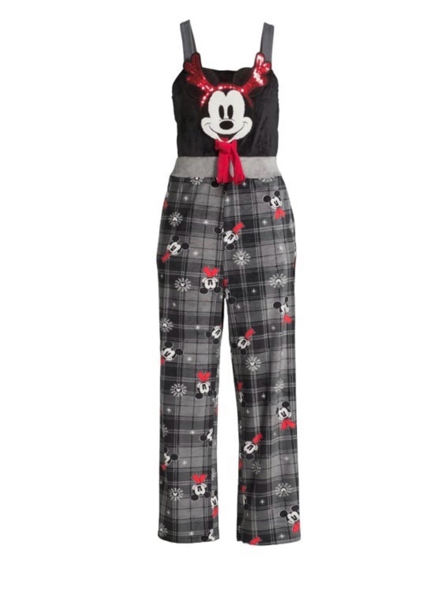 Disney Mickey Mouse Velour-Jumpsuit Christmas Holiday Party